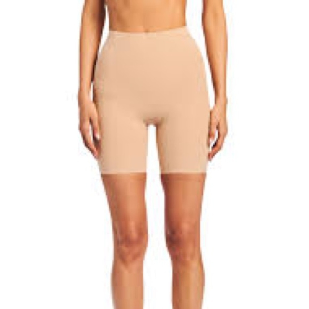 Commando Tan Bike Shorts High-Waisted Seamless